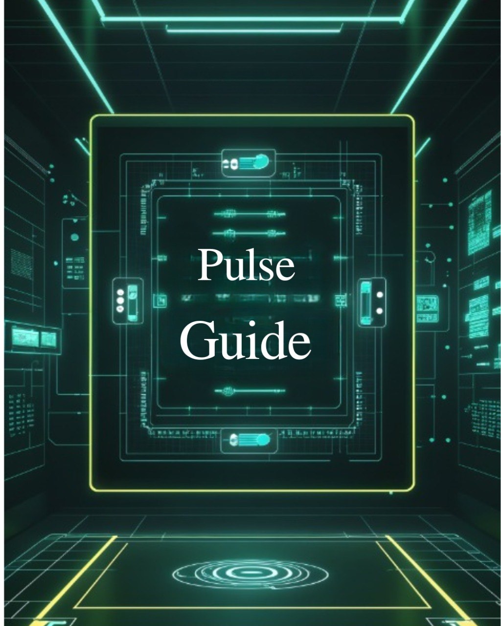 Cover of 'Pulse Guide' with futuristic design elements.